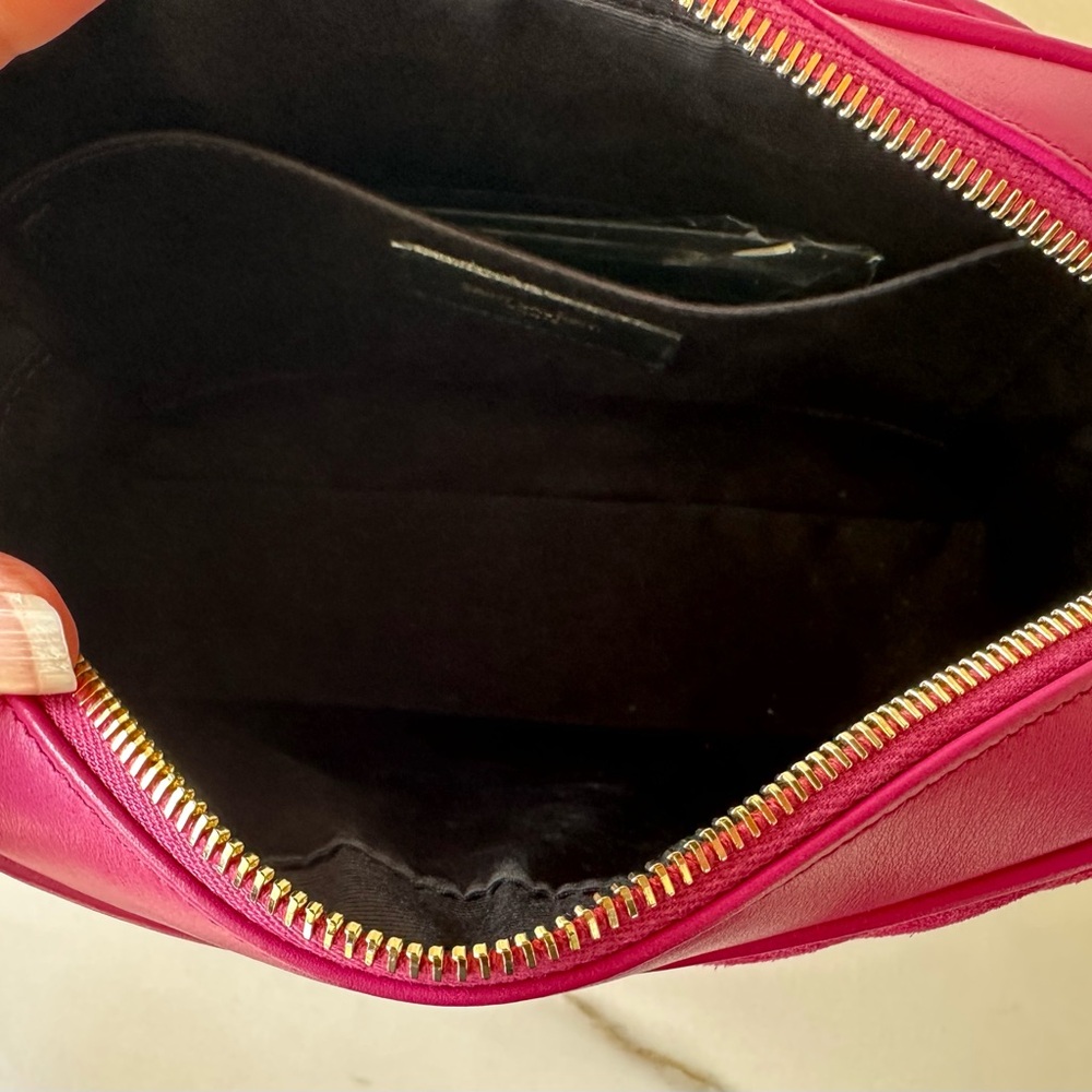 Yves Saint Laurent Lou Camera Bag in Pink Suede/Leather, EUC - Picture 12 of 15